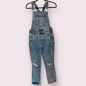 Blank NYC Overalls Stone Wash Denim Blue Size 28